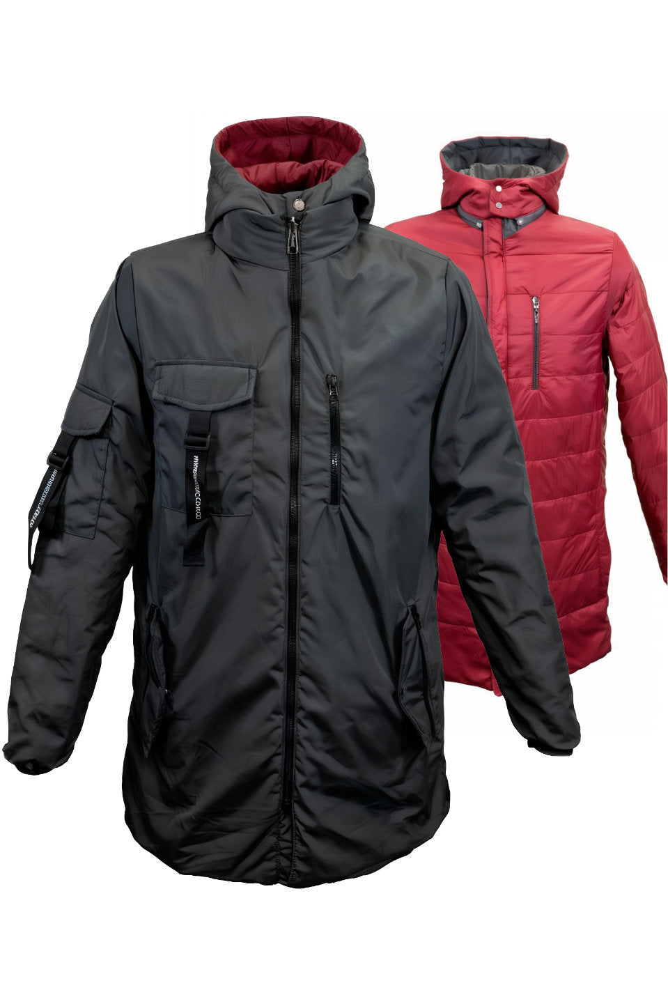 Chaqueta impermeable doble faz